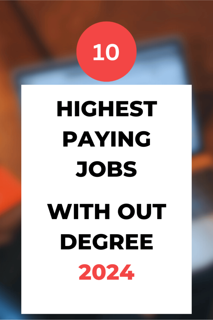 highest paying jobs without a degree