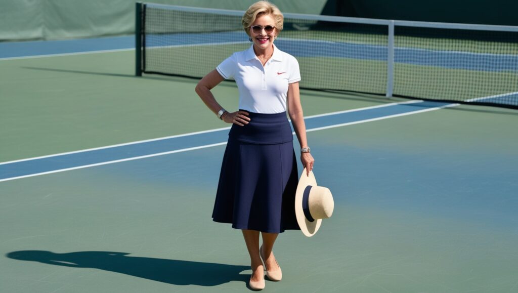 18 Casual Outfit Ideas for Women Over 50 | Classy and Comfortable Fashion Leonardo Phoenix A vibrant woman in her mid50s wearing a fitte 3
